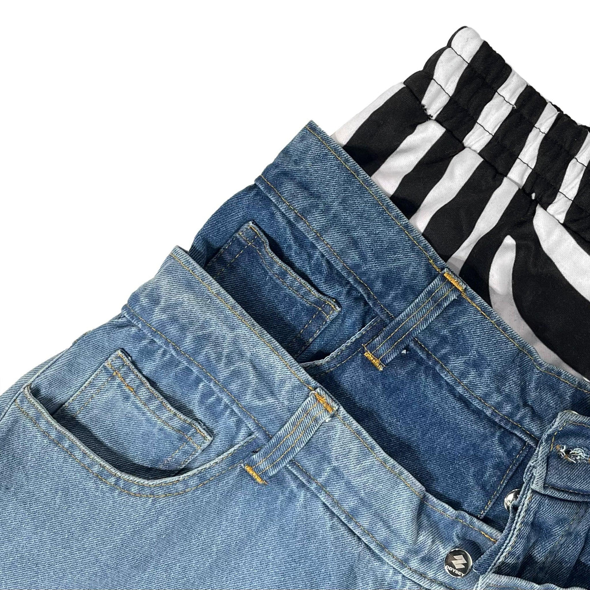 Triple Stack Zebra Jeans