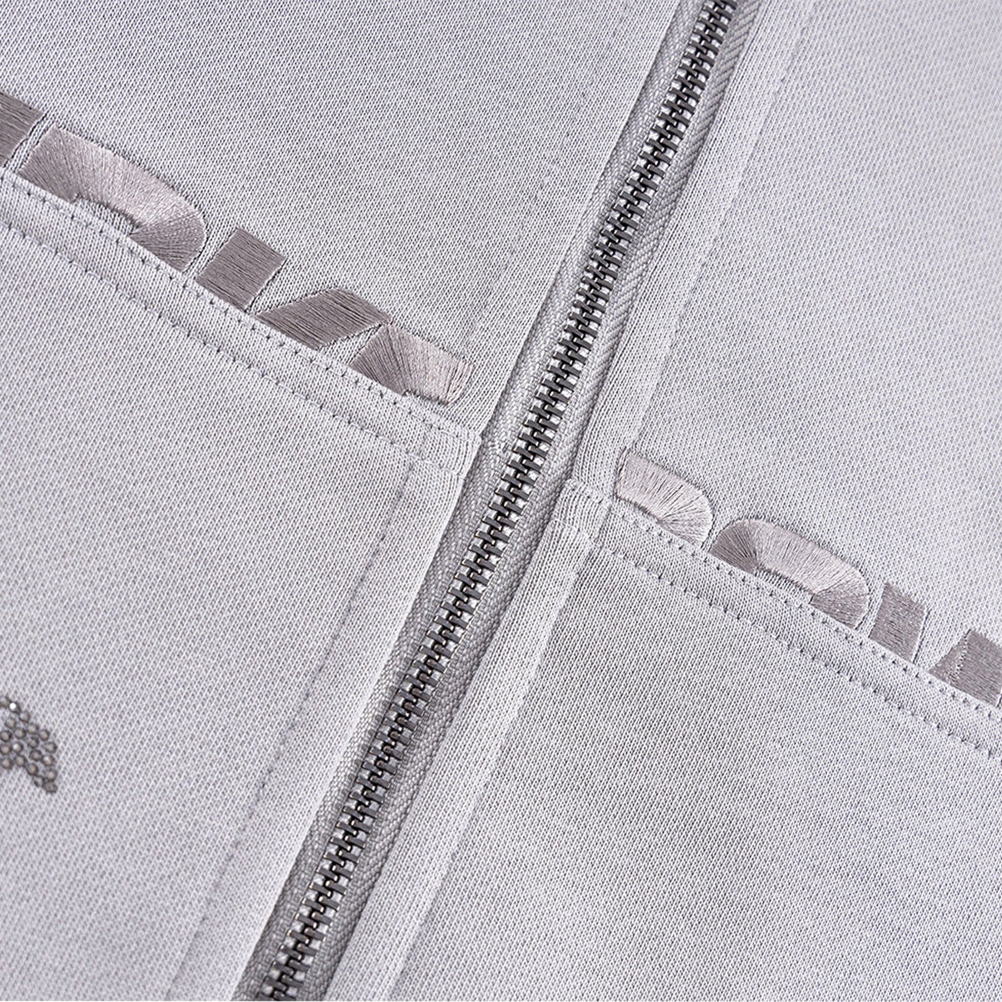 Dagger Cross Rhinestone Zip Hoodie