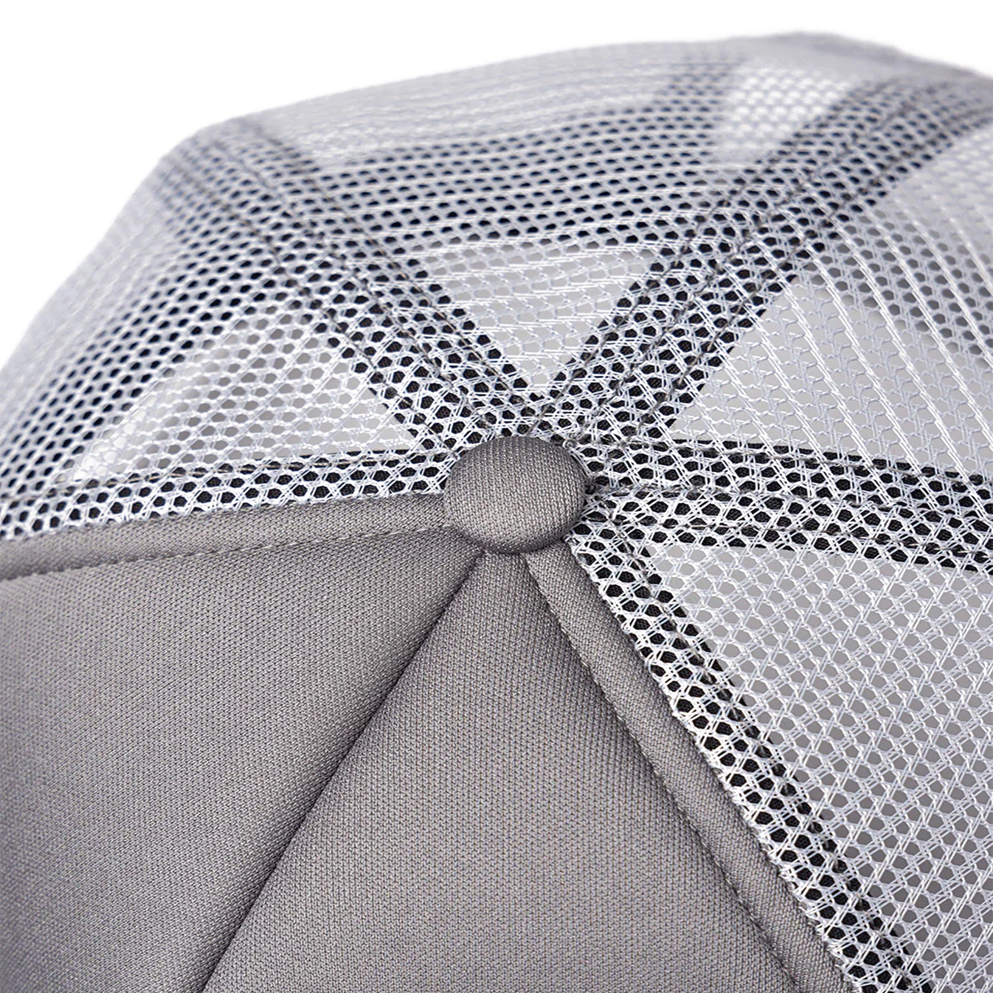 Dagger Cross Leather Patch Mesh Cap