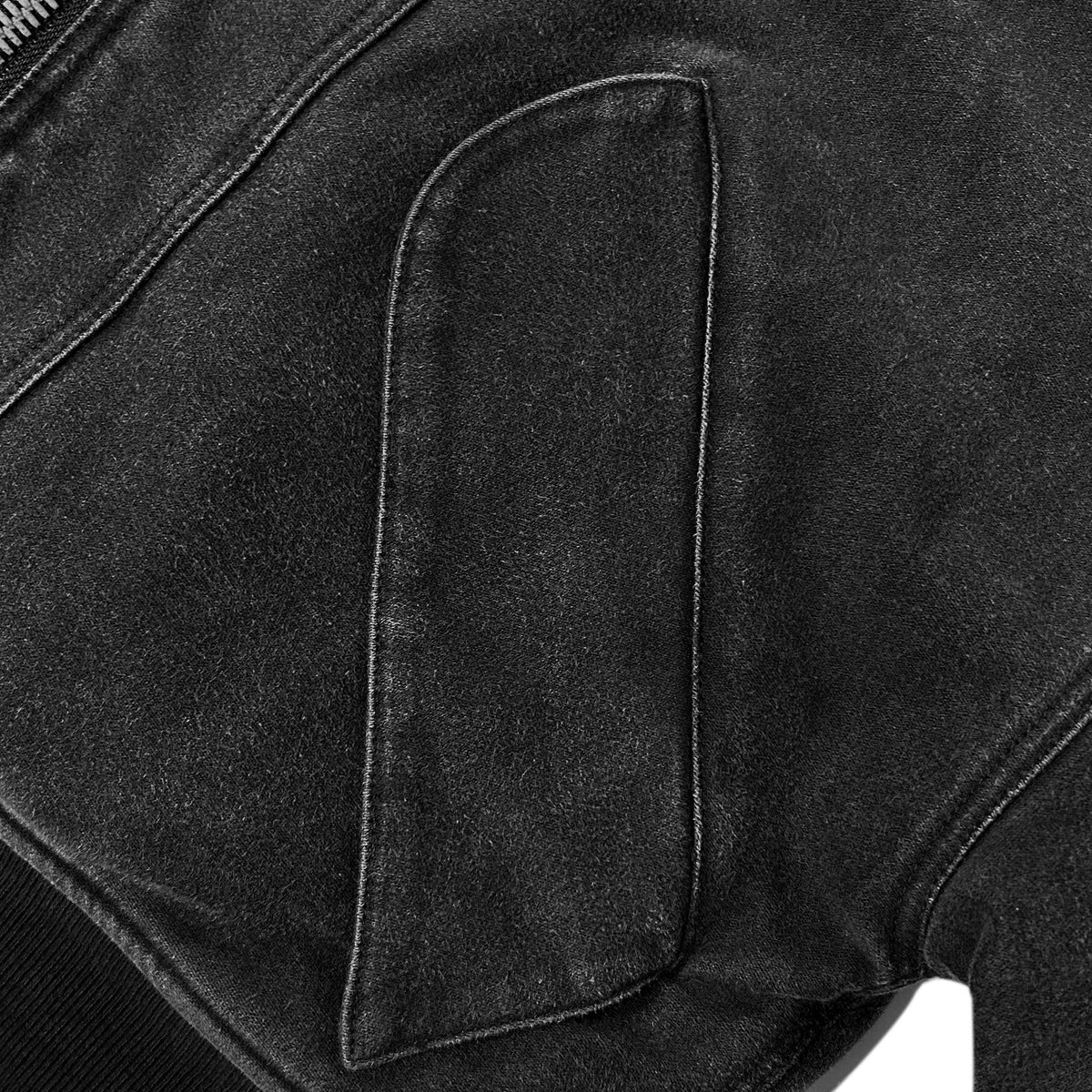 Riot Moleskin Cropped Bomber Jacket