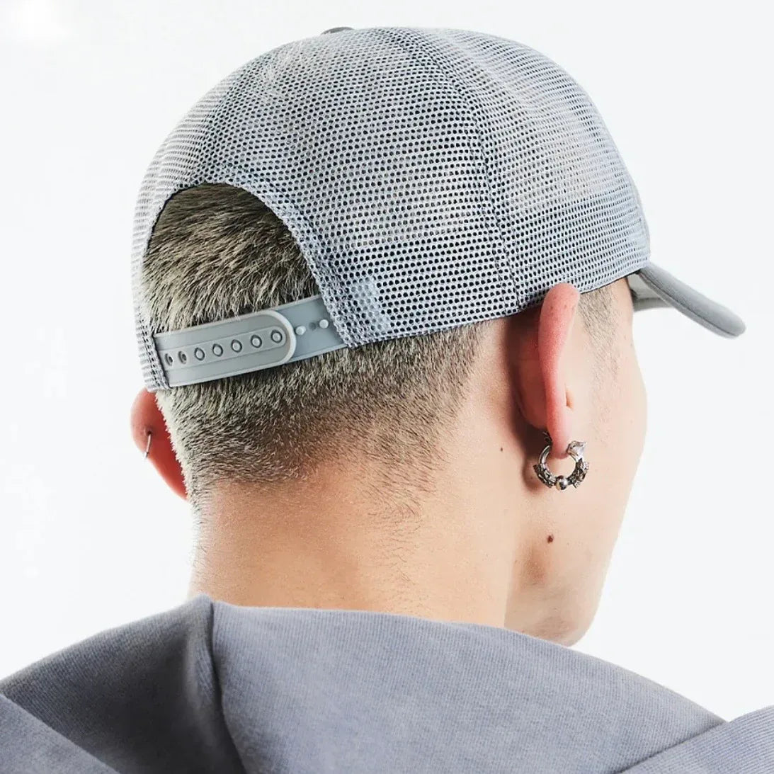 Dagger Cross Leather Patch Mesh Cap - UNKNOWN LONDON - VENTURER