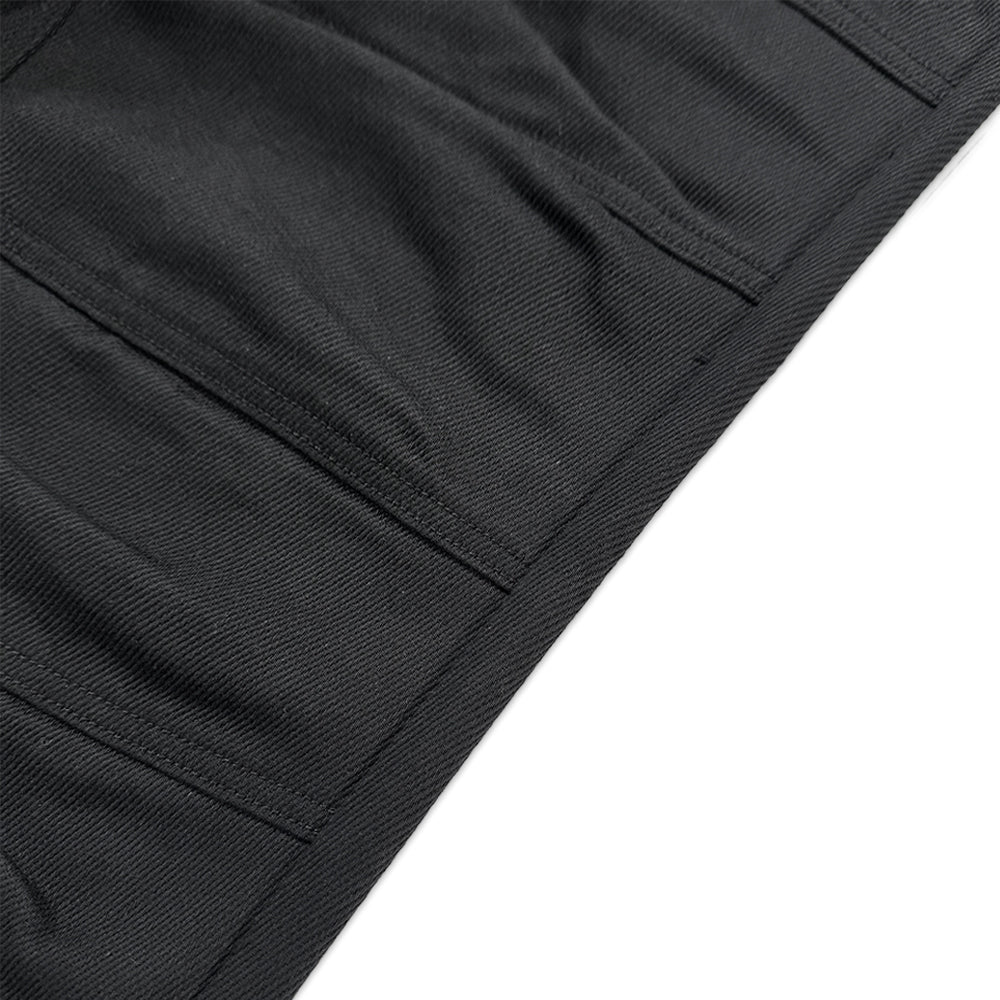 Stucked Belt Low Density Cotton and Raw-edged Pants