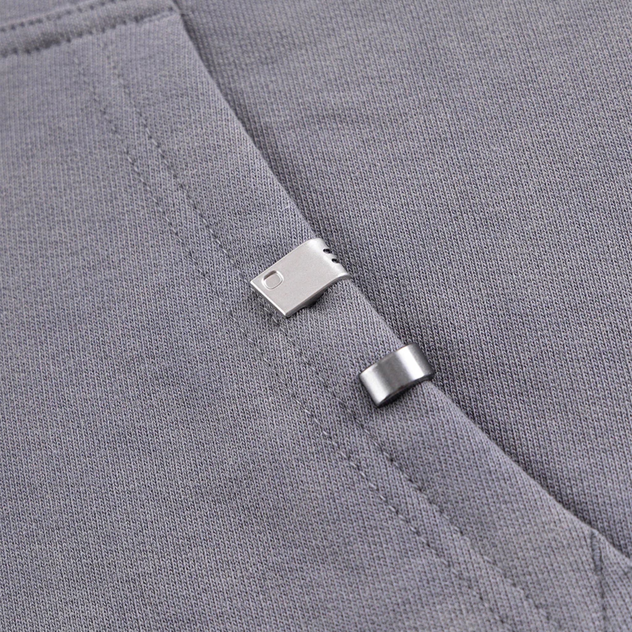 Dagger Cross Leather Patch Zip Hoodie