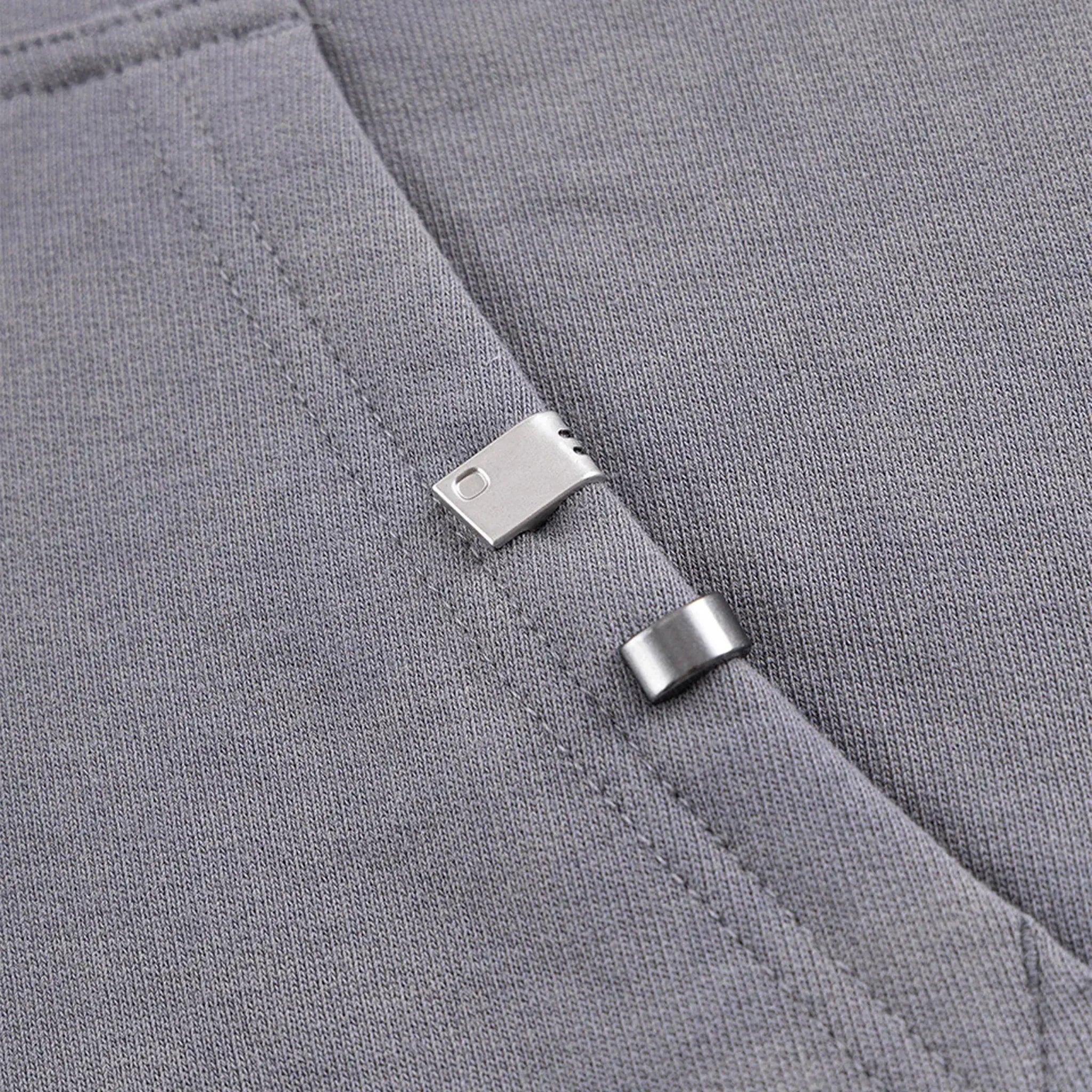 Dagger Cross Leather Patch Zip Hoodie - UNKNOWN LONDON - VENTURER