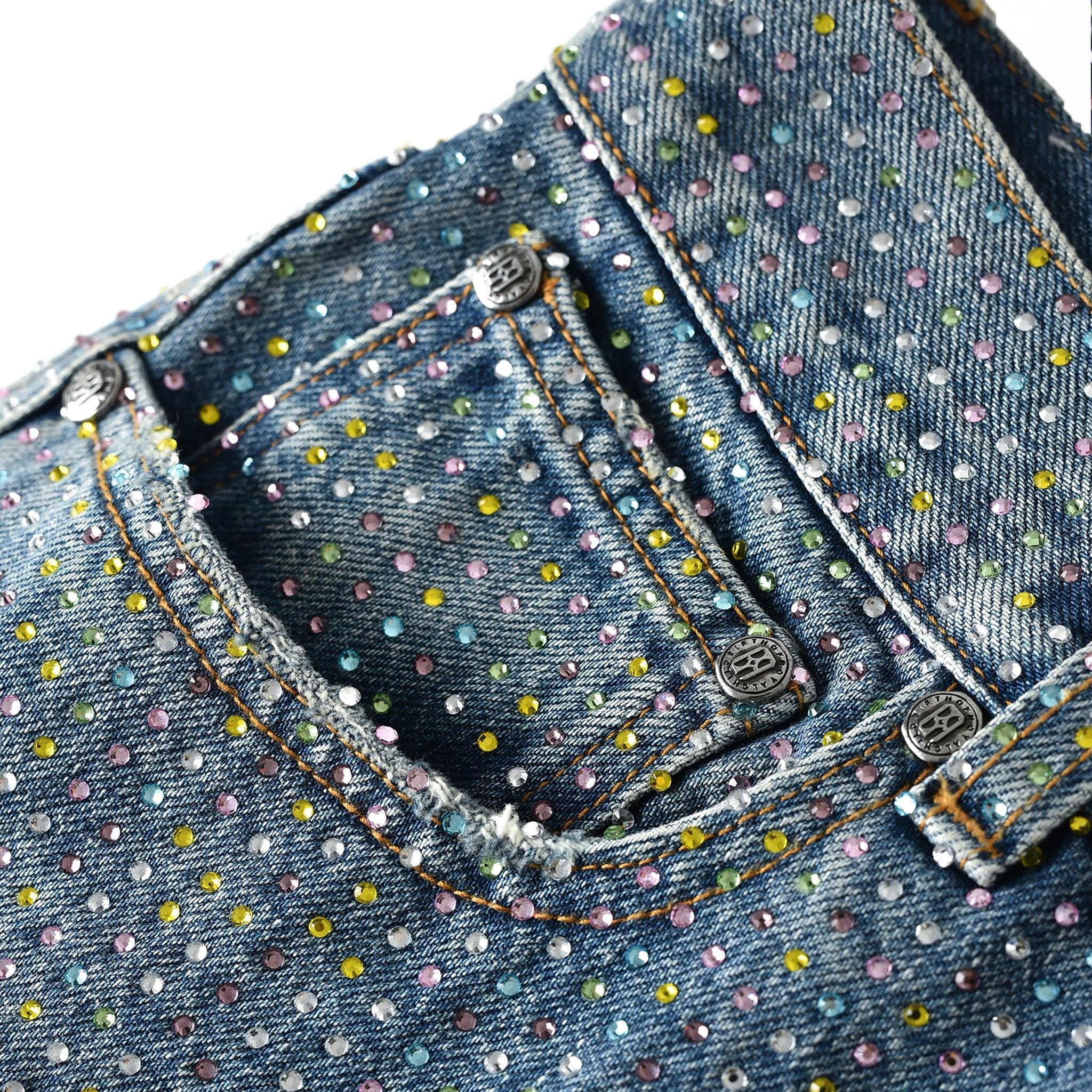 Graffiti Logo Diamond Denim - BIRTH OF ROYAL CHILD - VENTURER