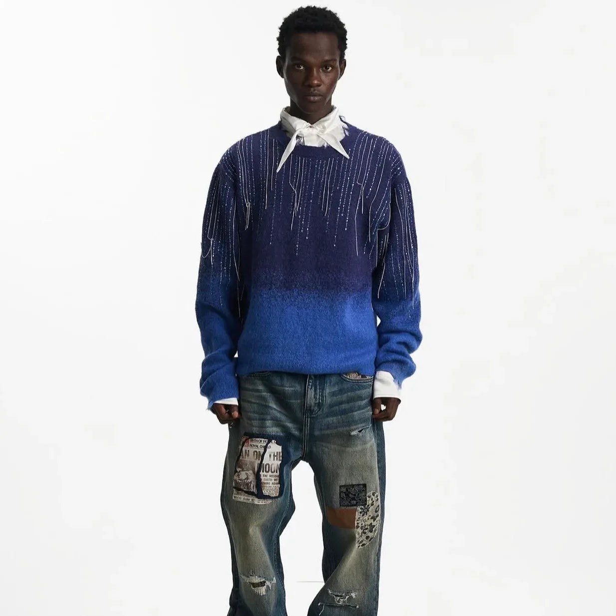 Falling Star Chain Knit Sweater - BIRTH OF ROYAL CHILD - VENTURER