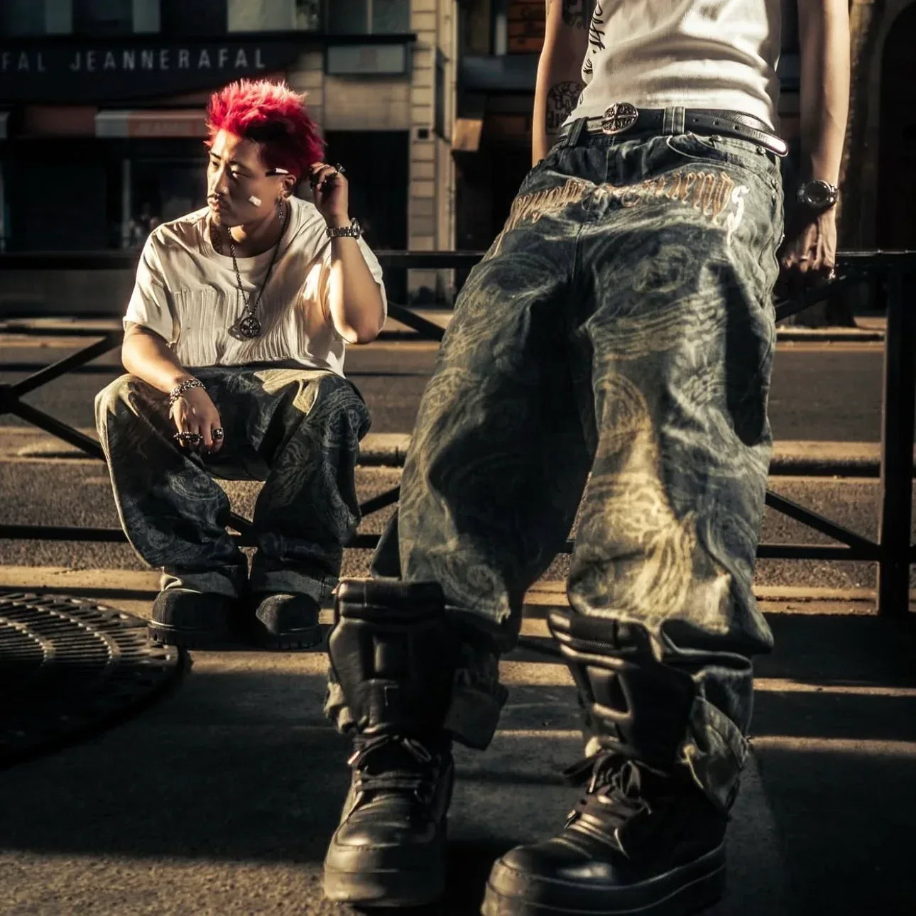 Eyethought 2.0 Distressed Baggy Denims - ThoughtWeFriends - VENTURER