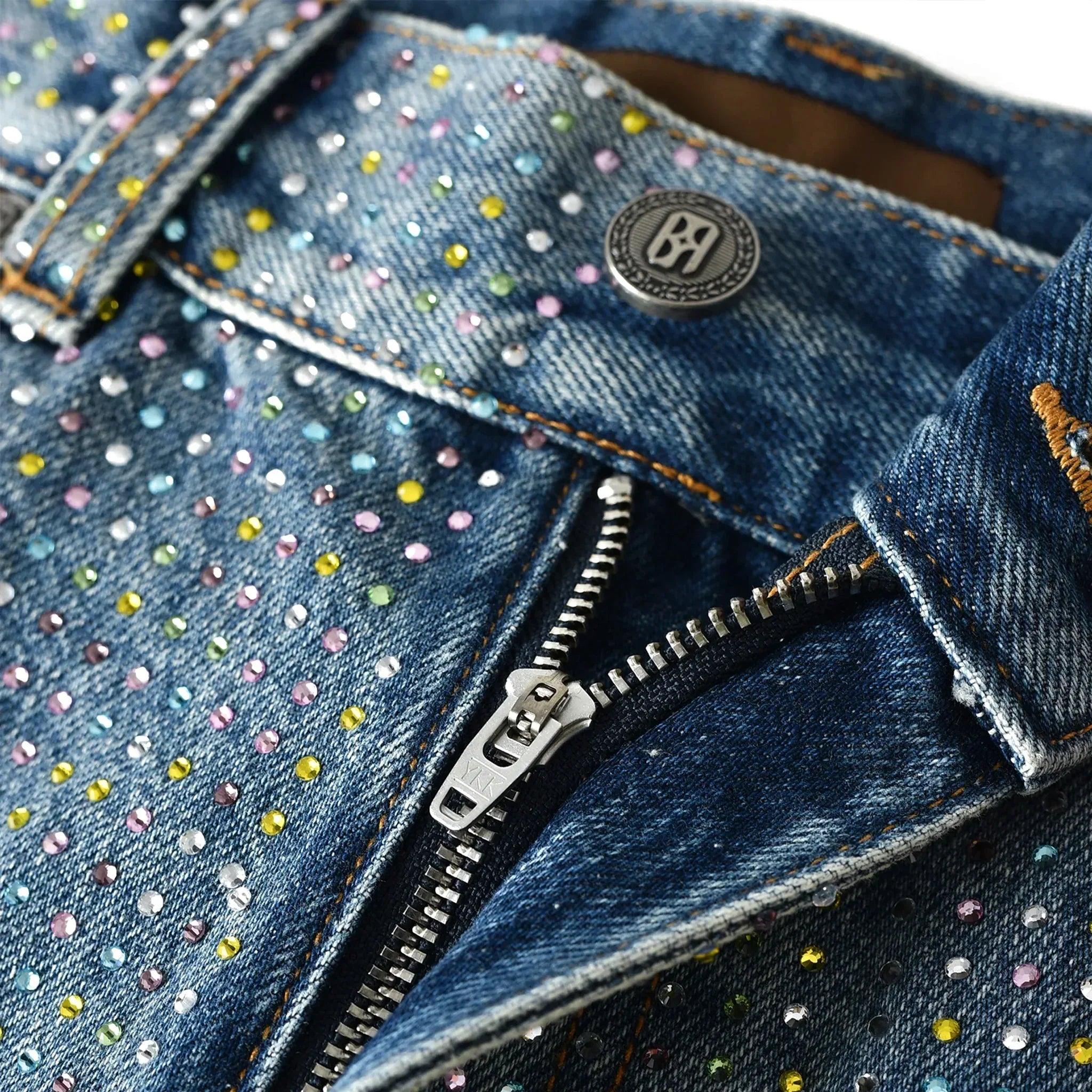 Graffiti Logo Diamond Denim - BIRTH OF ROYAL CHILD - VENTURER