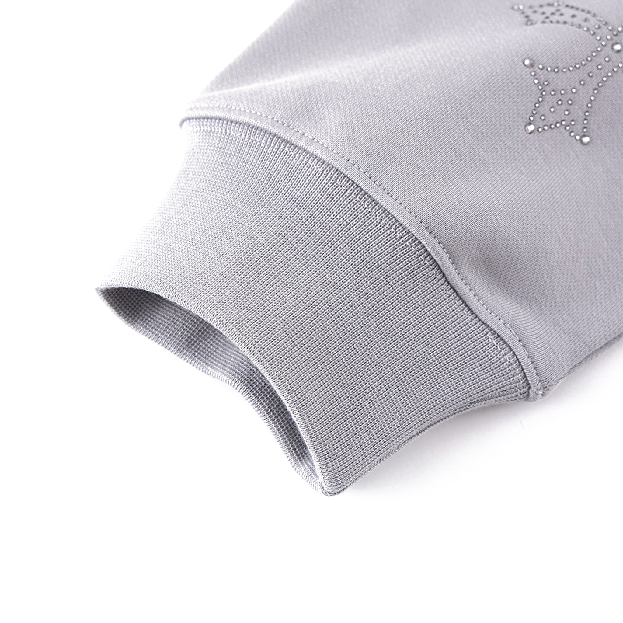 Dagger Cross Rhinestone Zip Hoodie