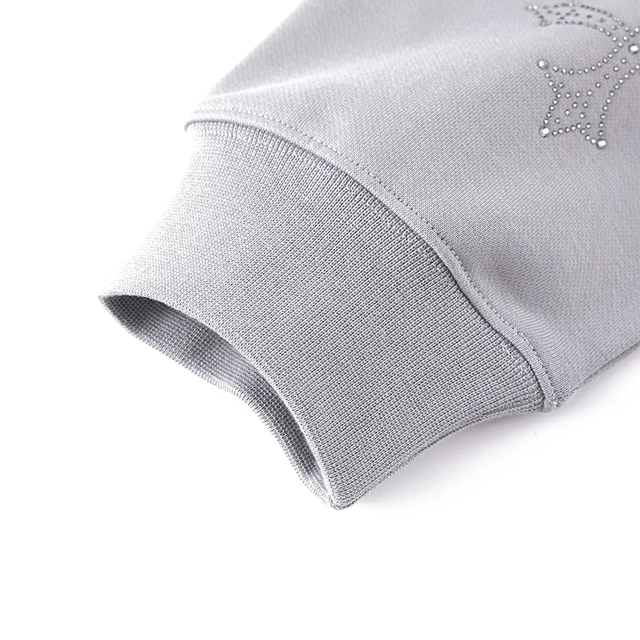 Dagger Cross Rhinestone Zip Hoodie - UNKNOWN LONDON - VENTURER