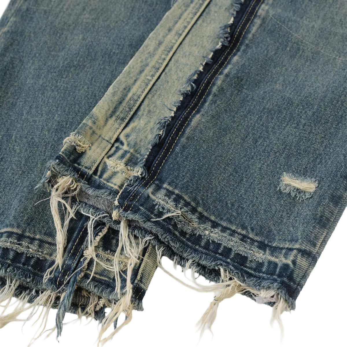 Layered Distressed Jeans