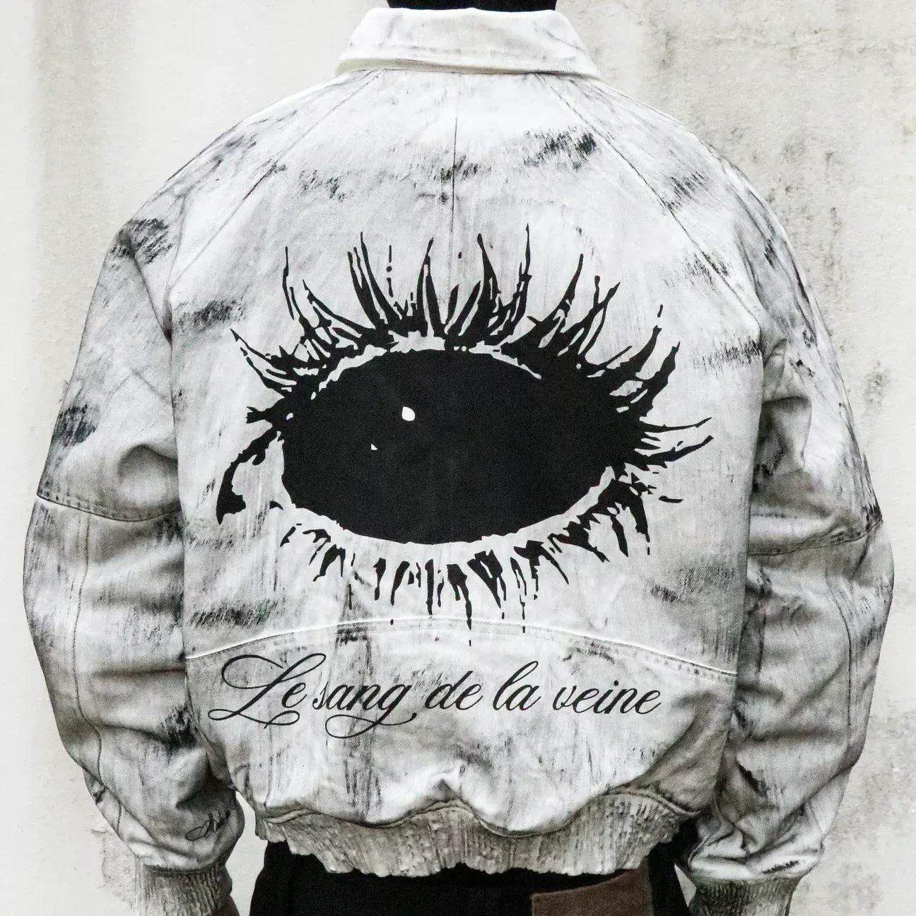 Bane Waxed Denim Varsity Jacket - ThoughtWeFriends - VENTURER
