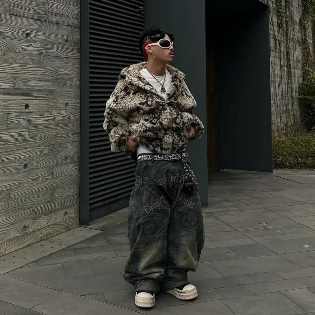 Snakes Jacket 2.0 Faux Fur Jacket - ThoughtWeFriends - VENTURER