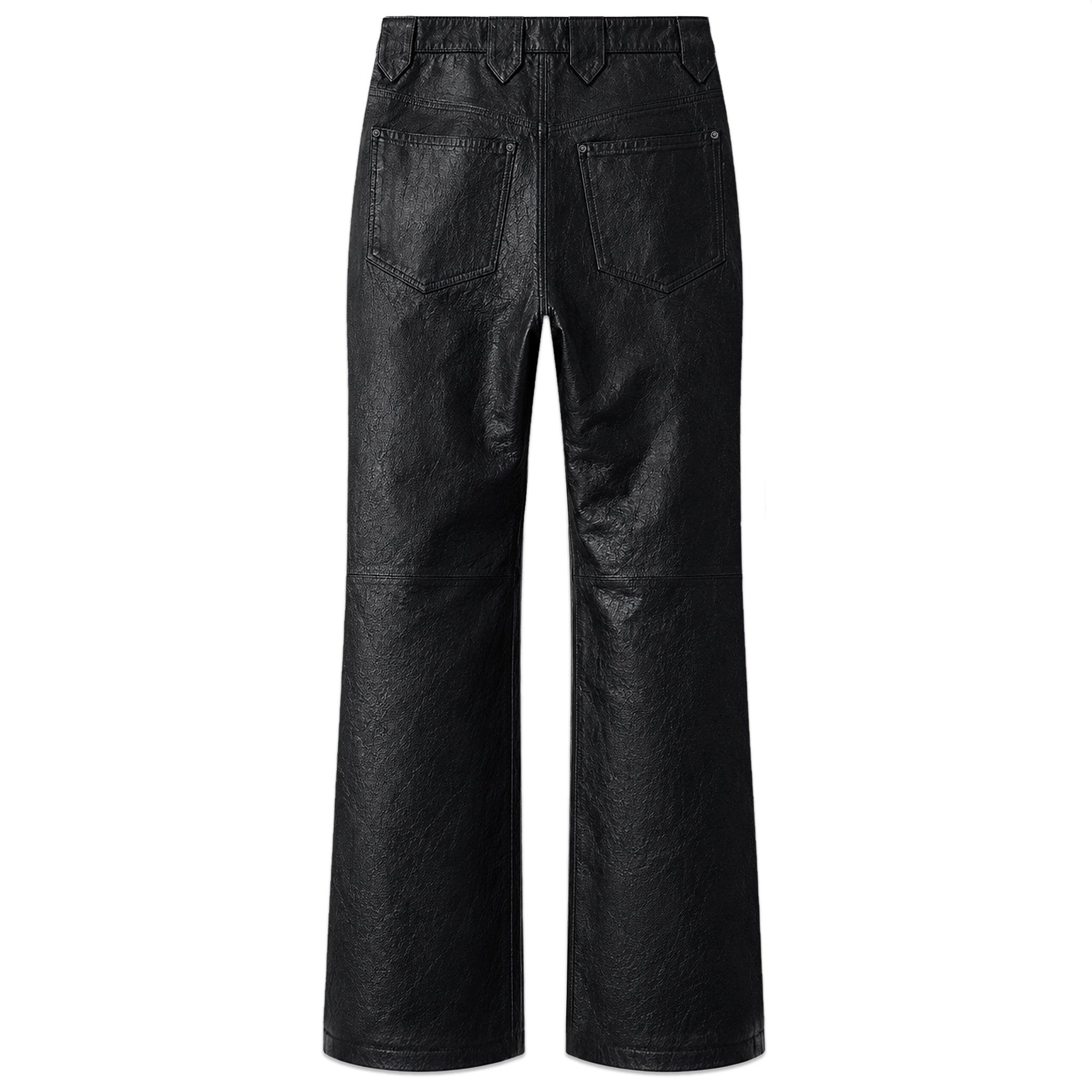 Waxed Flare Denim Trouser