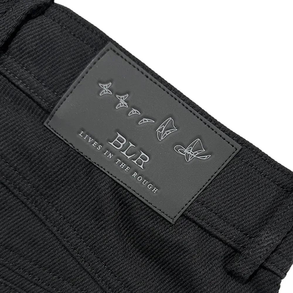 Stucked Belt Low Density Cotton and Raw-edged Pants - BLR BLUER - VENTURER