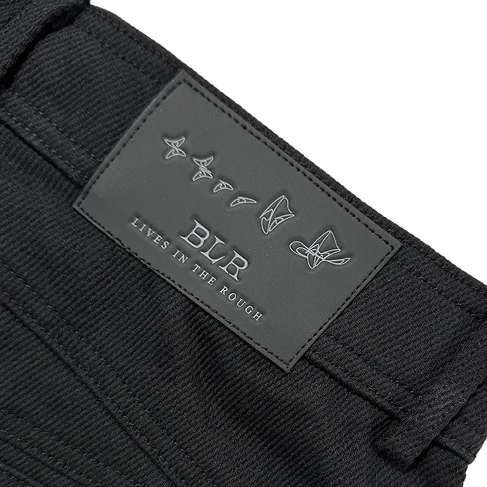 Stucked Belt Low Density Cotton and Raw-edged Pants - BLR BLUER - VENTURER