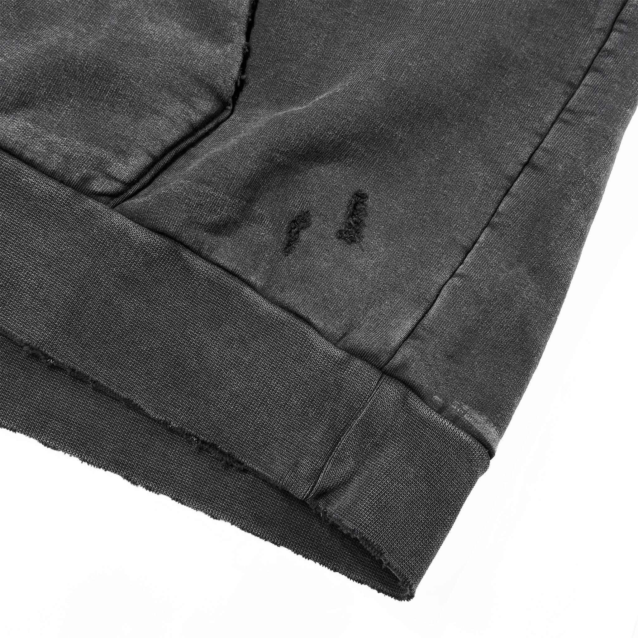 Cross Studded Destroyer Zip Hoodie