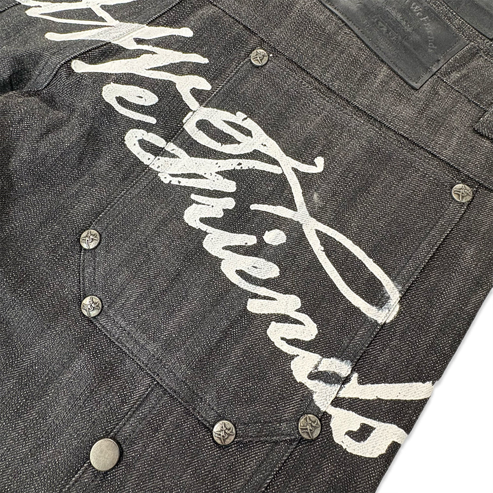 Gideon Double-layered Workpants Distressed Baggy Denims