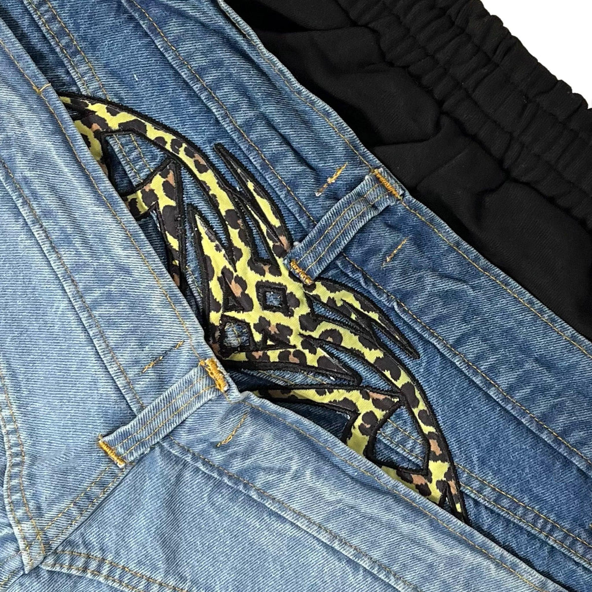 Triple Stack Cheetah Jeans