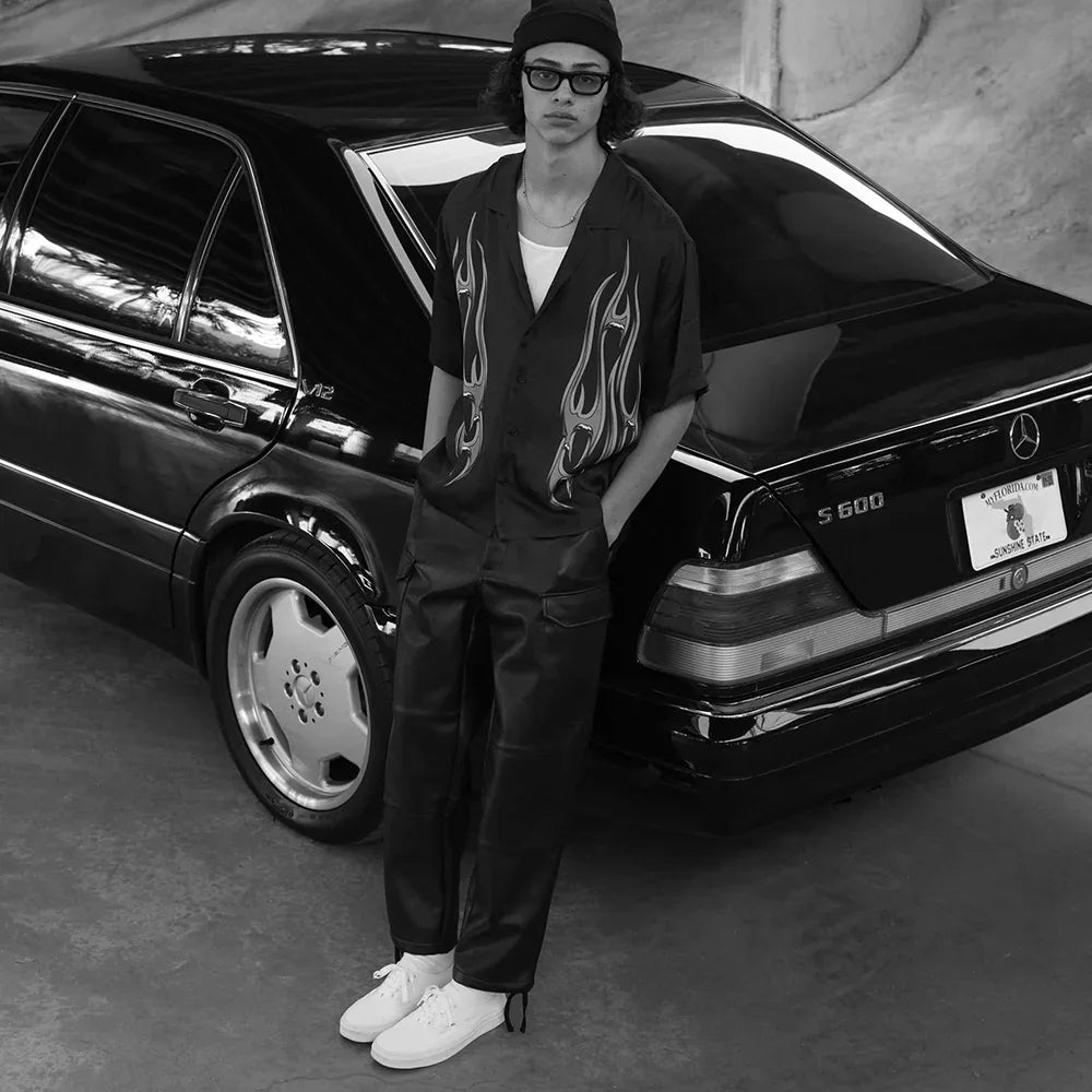 Faux Leather Cargo Pants - STAMPD - VENTURER