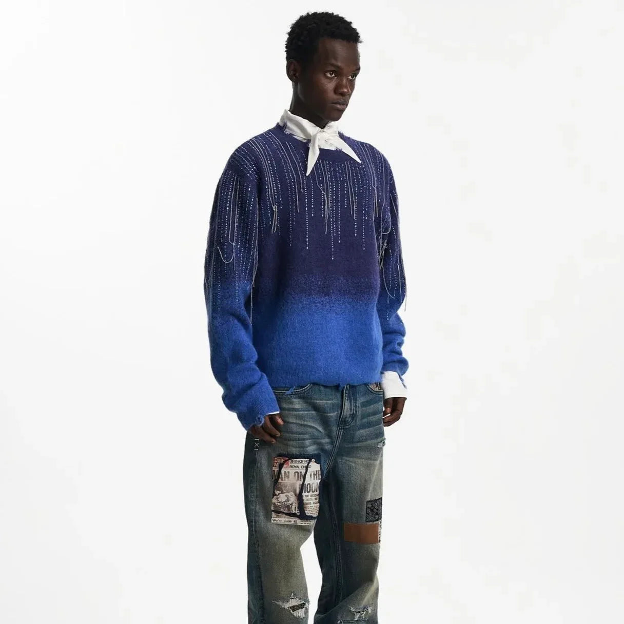 Falling Star Chain Knit Sweater - BIRTH OF ROYAL CHILD - VENTURER
