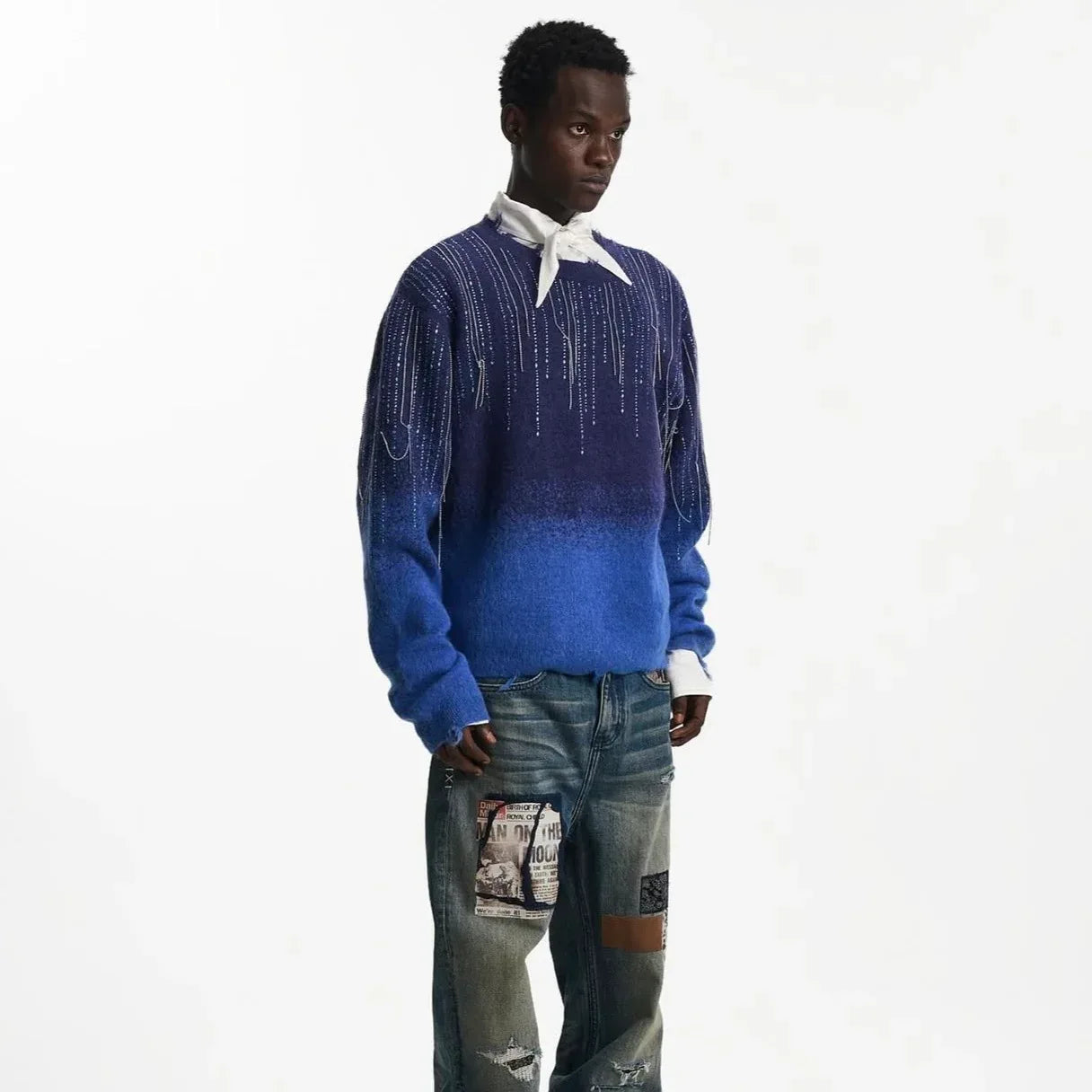 Falling Star Chain Knit Sweater - BIRTH OF ROYAL CHILD - VENTURER