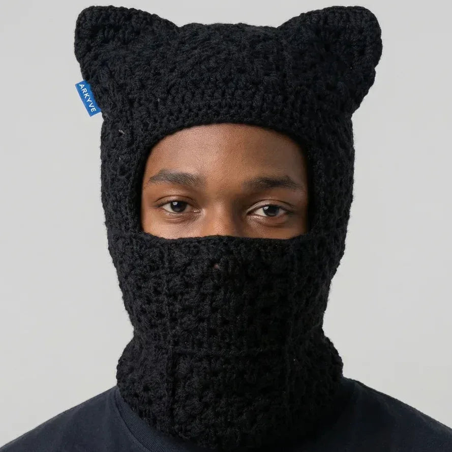 Pink Berry Crochet Ski Mask - ARKYVE - VENTURER