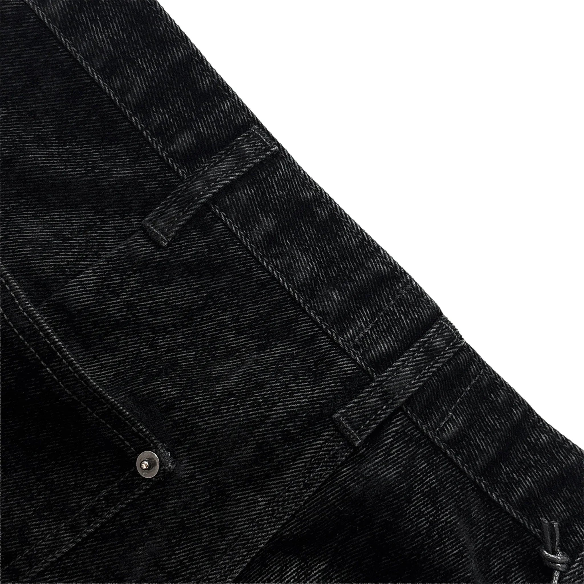 Velvet Leather Panel Baggy Carpenter Jeans - EMOstanceclub - VENTURER