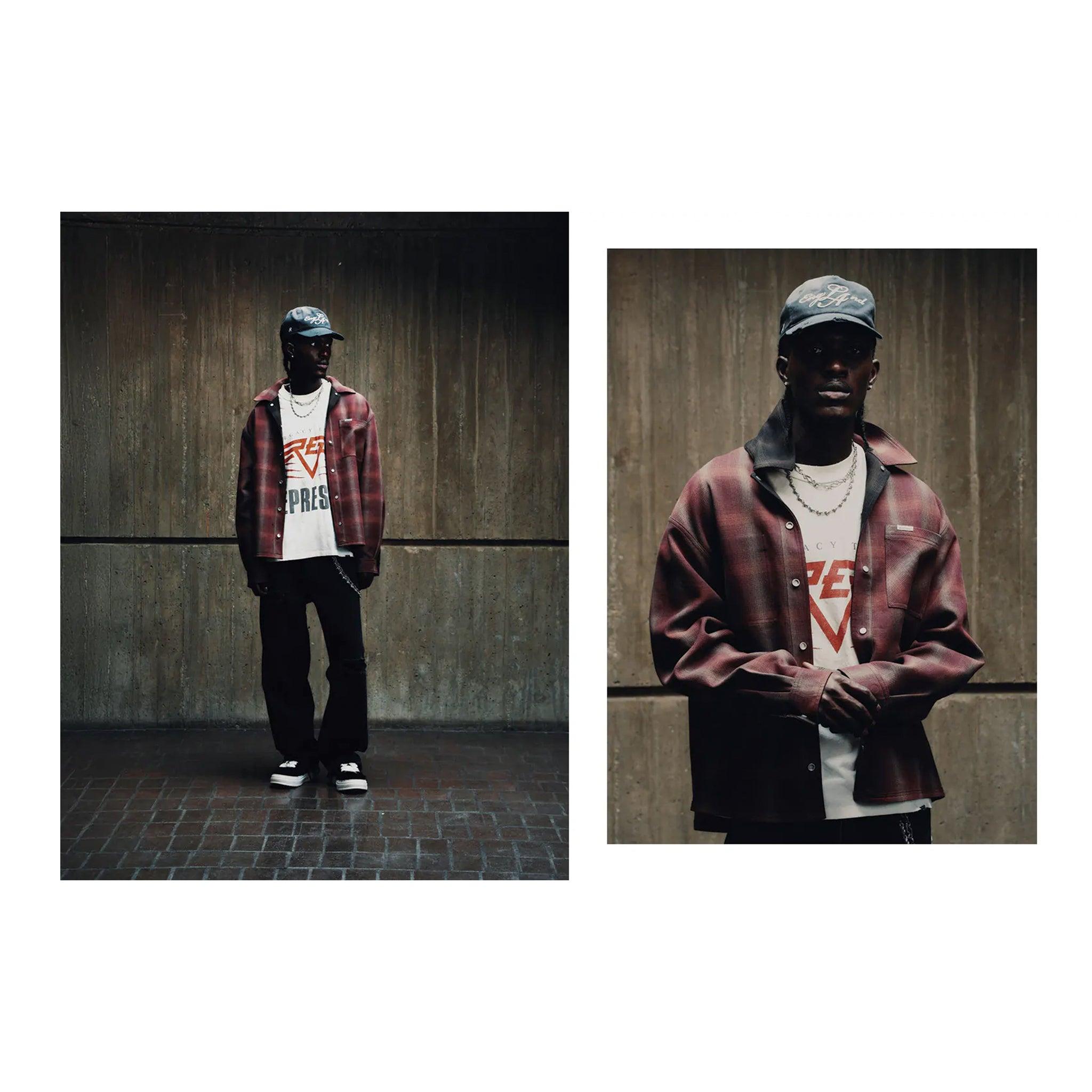 Bonded Reversible Plaid Shirt