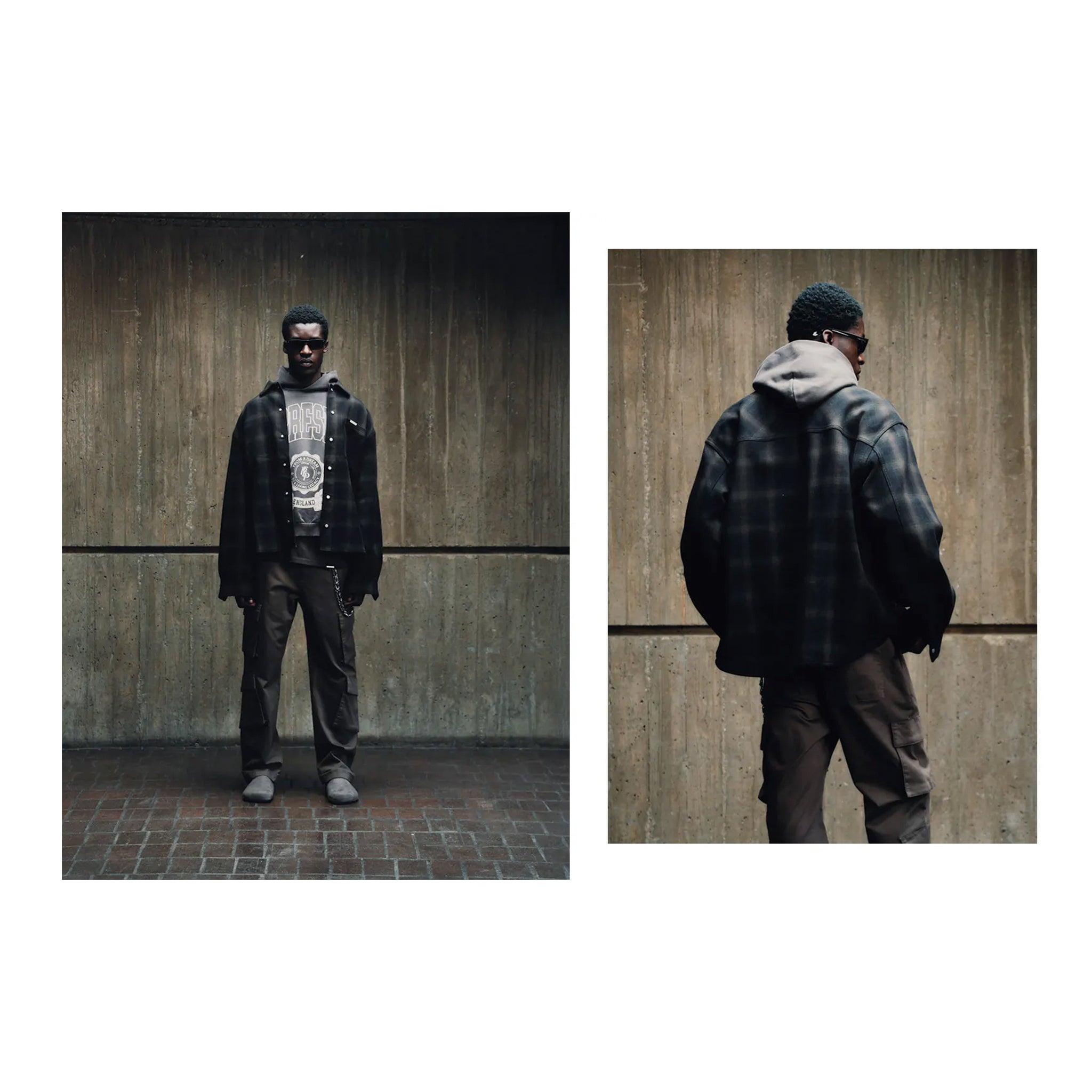 Bonded Reversible Plaid Shirt