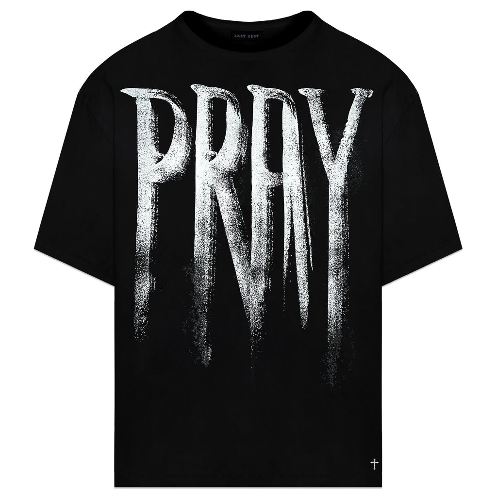 LAST NEST(ラストネスト)商品ページ - Brushed Pray T-Shirt - Black 