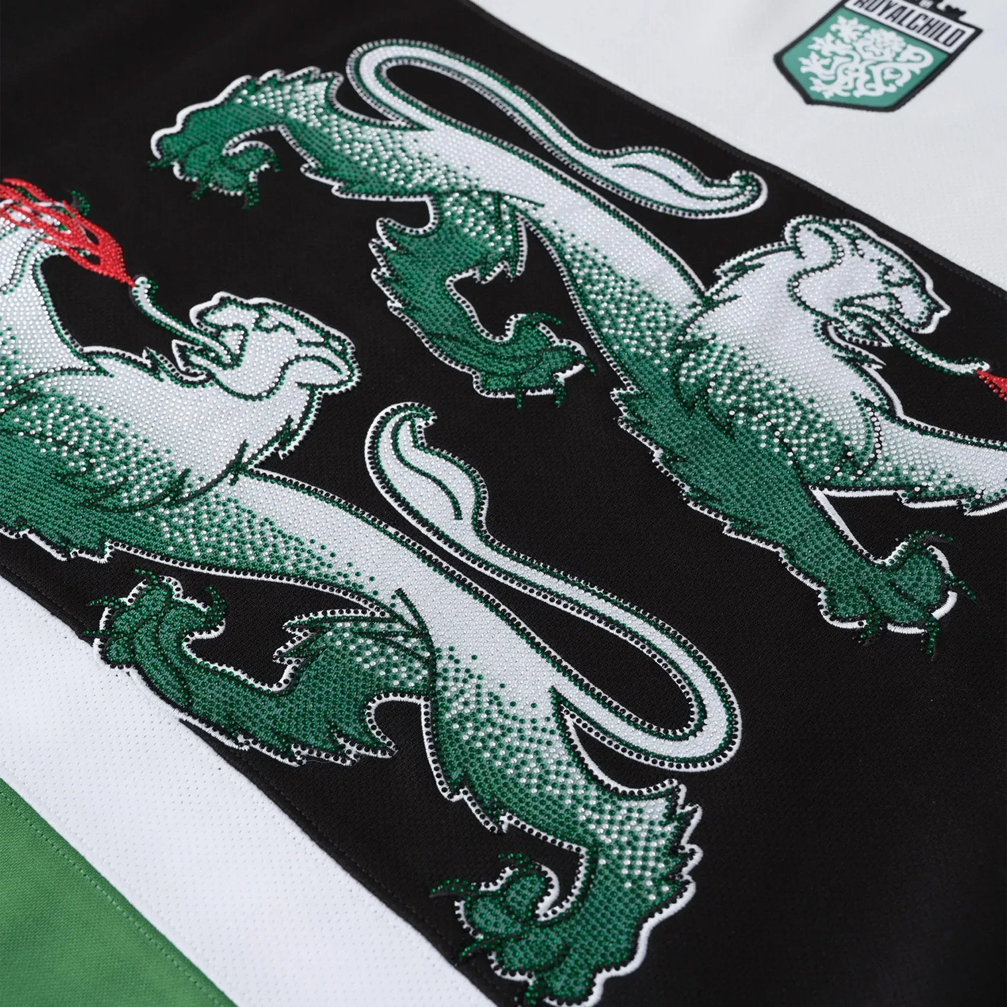 Double Lion Rhinestone Jersey - BIRTH OF ROYAL CHILD - VENTURER