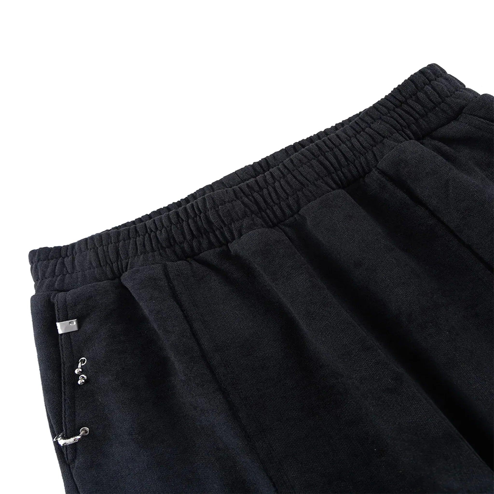 Dagger Cross Leather Patch Baggy Jogger Pants - UNKNOWN LONDON - VENTURER