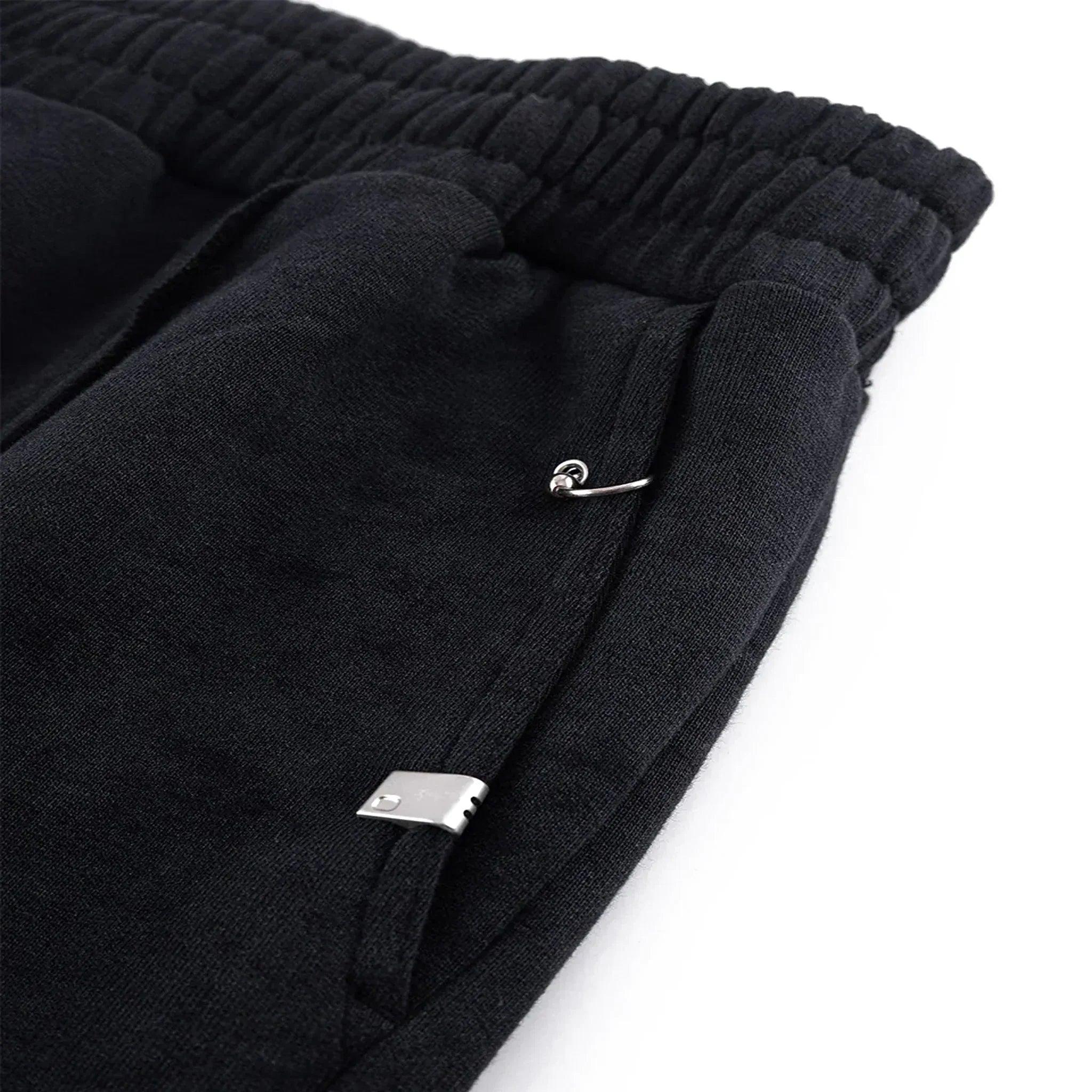 Dagger Cross Leather Patch Baggy Jogger Pants - UNKNOWN LONDON - VENTURER