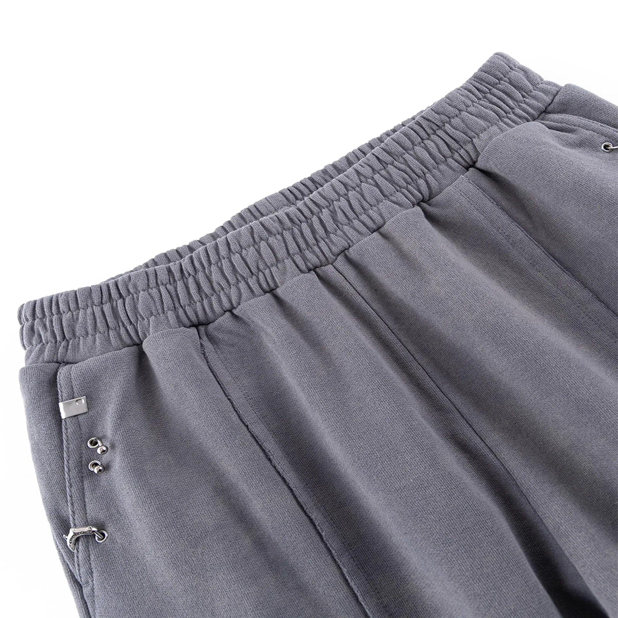 Dagger Cross Leather Patch Baggy Jogger Pants - UNKNOWN LONDON - VENTURER
