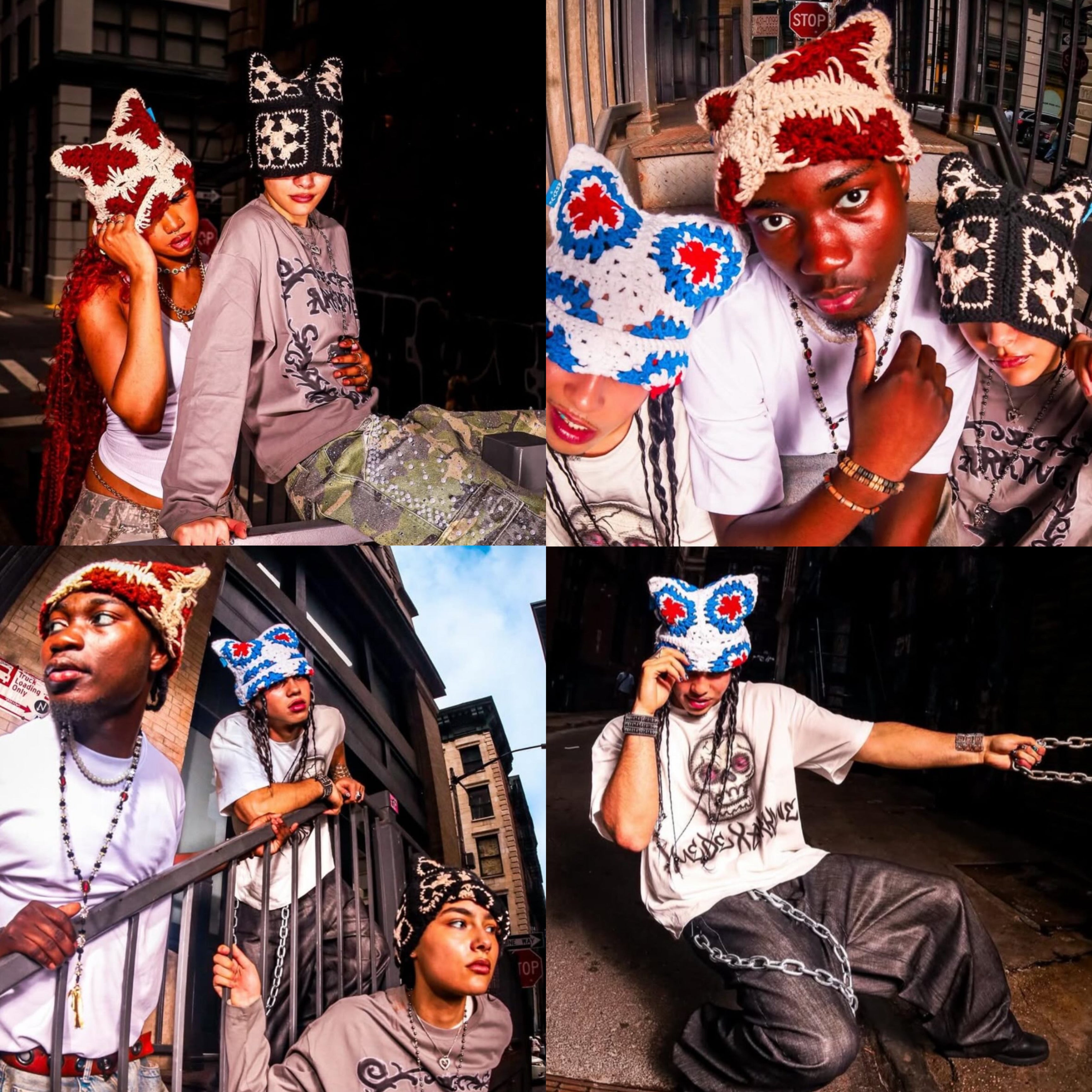 Starry Night Crochet Cat Hat