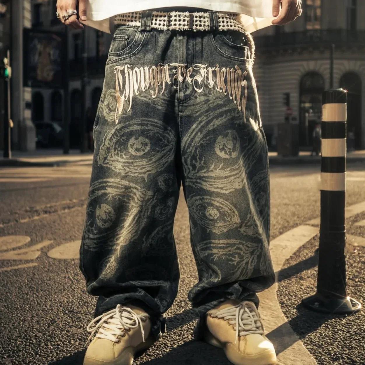 Eyethought 2.0 Distressed Baggy Denims - ThoughtWeFriends - VENTURER