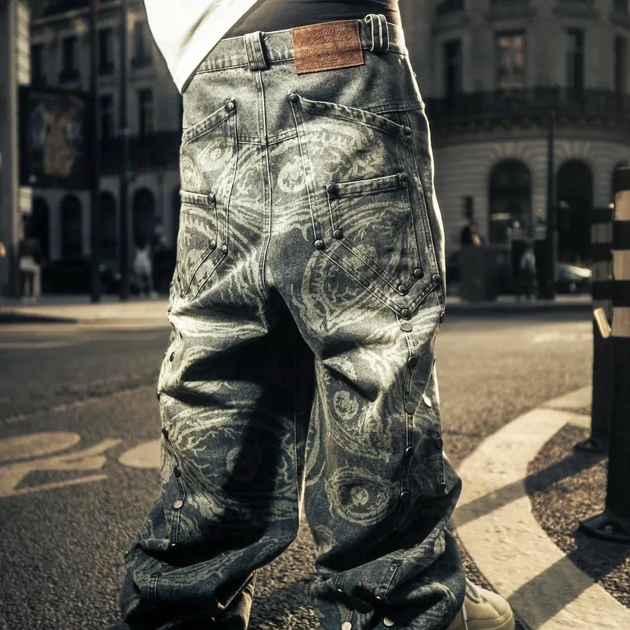 Eyethought 2.0 Distressed Baggy Denims - ThoughtWeFriends - VENTURER