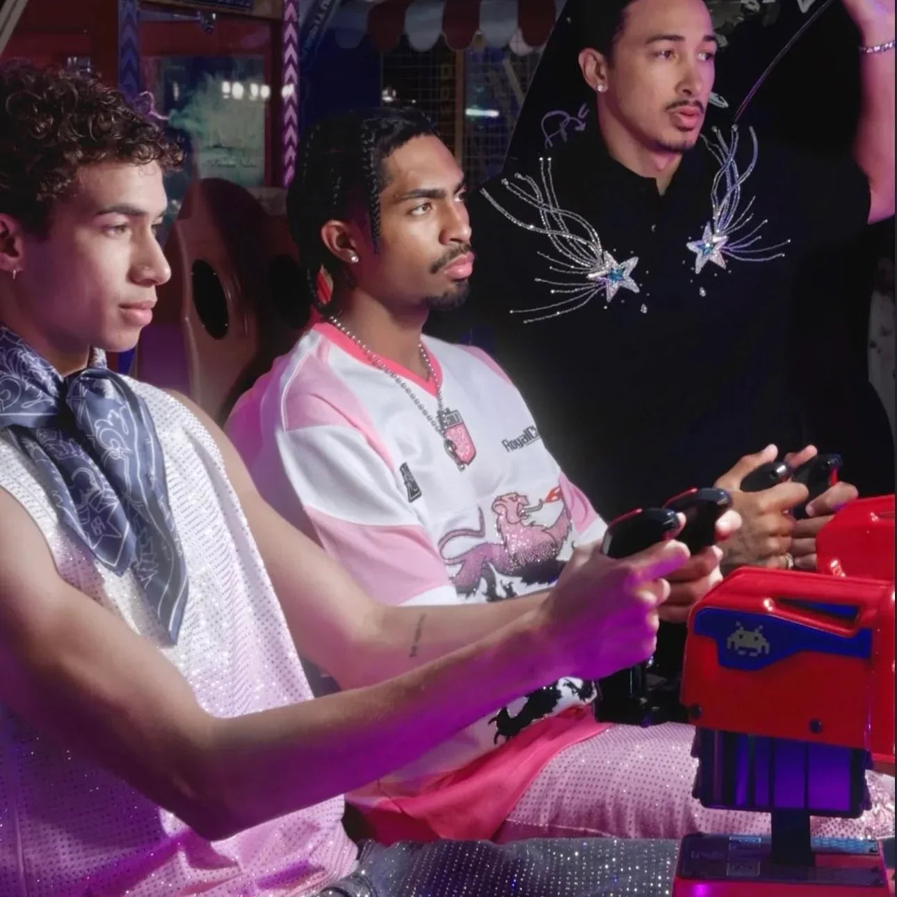 Double Lion Rhinestone Jersey - BIRTH OF ROYAL CHILD - VENTURER