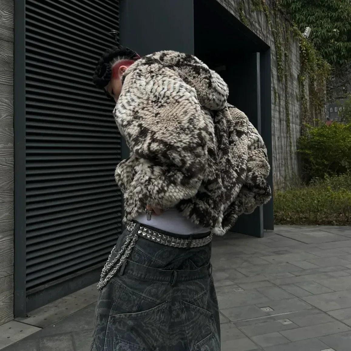 Snakes Jacket 2.0 Faux Fur Jacket - ThoughtWeFriends - VENTURER