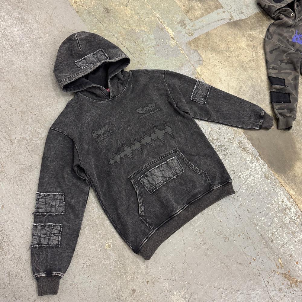 WOD Stonewash Patch Hoodie - RECKLESS SCHOLARS - VENTURER