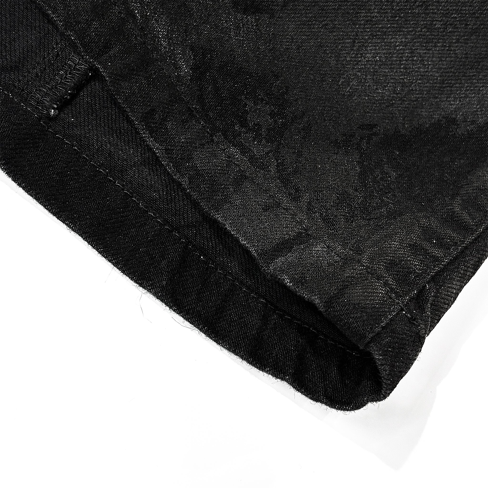 Coating Denim Flare Pants