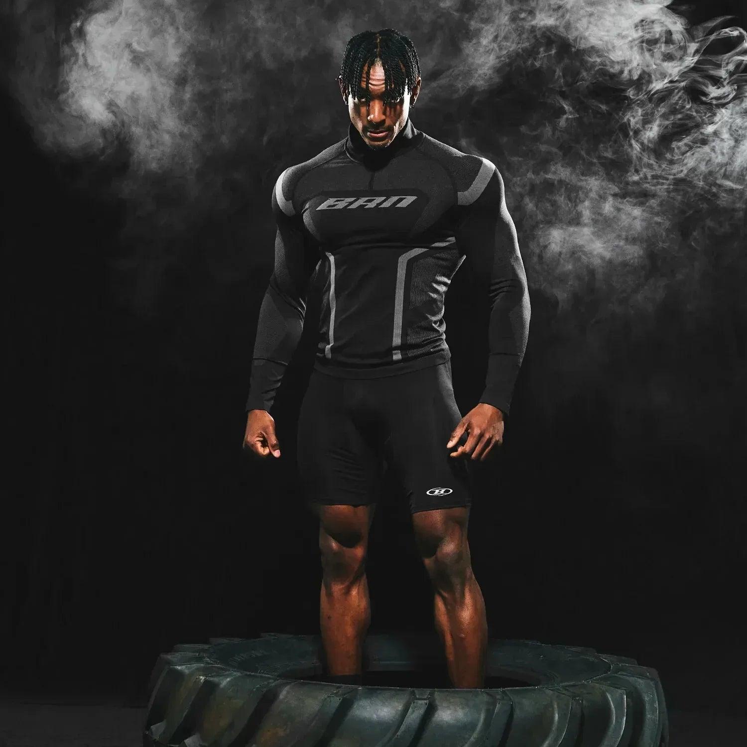 BRN Eclipse Seamless Half Zip Up Long Sleeve - BORNTOWIN - VENTURER