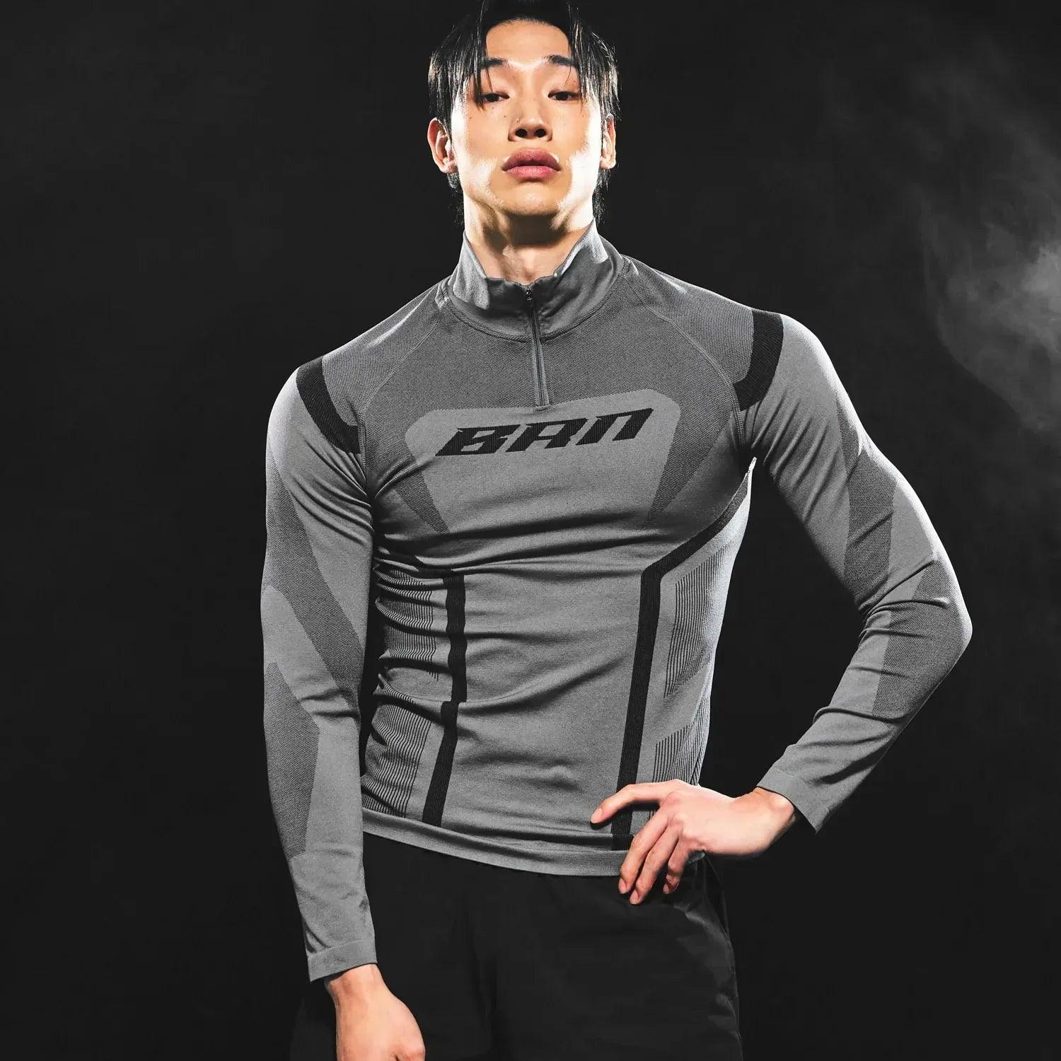 BRN Eclipse Seamless Half Zip Up Long Sleeve - BORNTOWIN - VENTURER