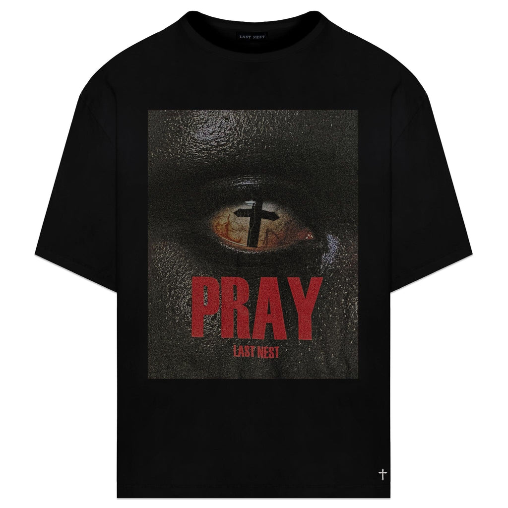 LAST NEST(ラストネスト)商品ページ - Pray Eye T-Shirt - Black 