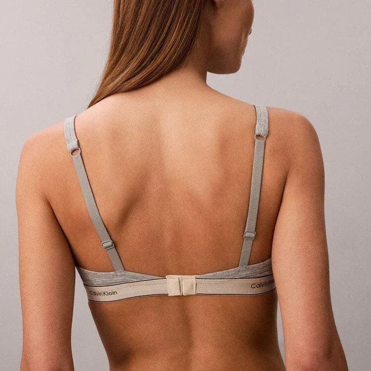 Heritage Cotton Lightly Lined Triangle Bra - CALVIN KLEIN - VENTURER