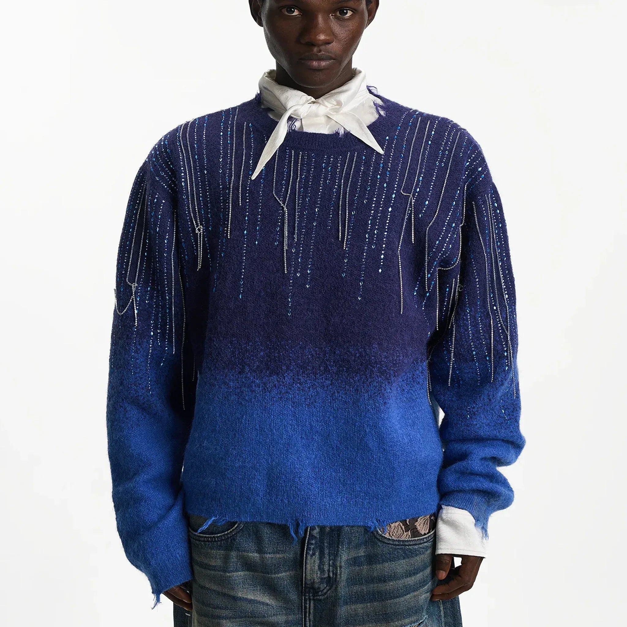 Falling Star Chain Knit Sweater - BIRTH OF ROYAL CHILD - VENTURER