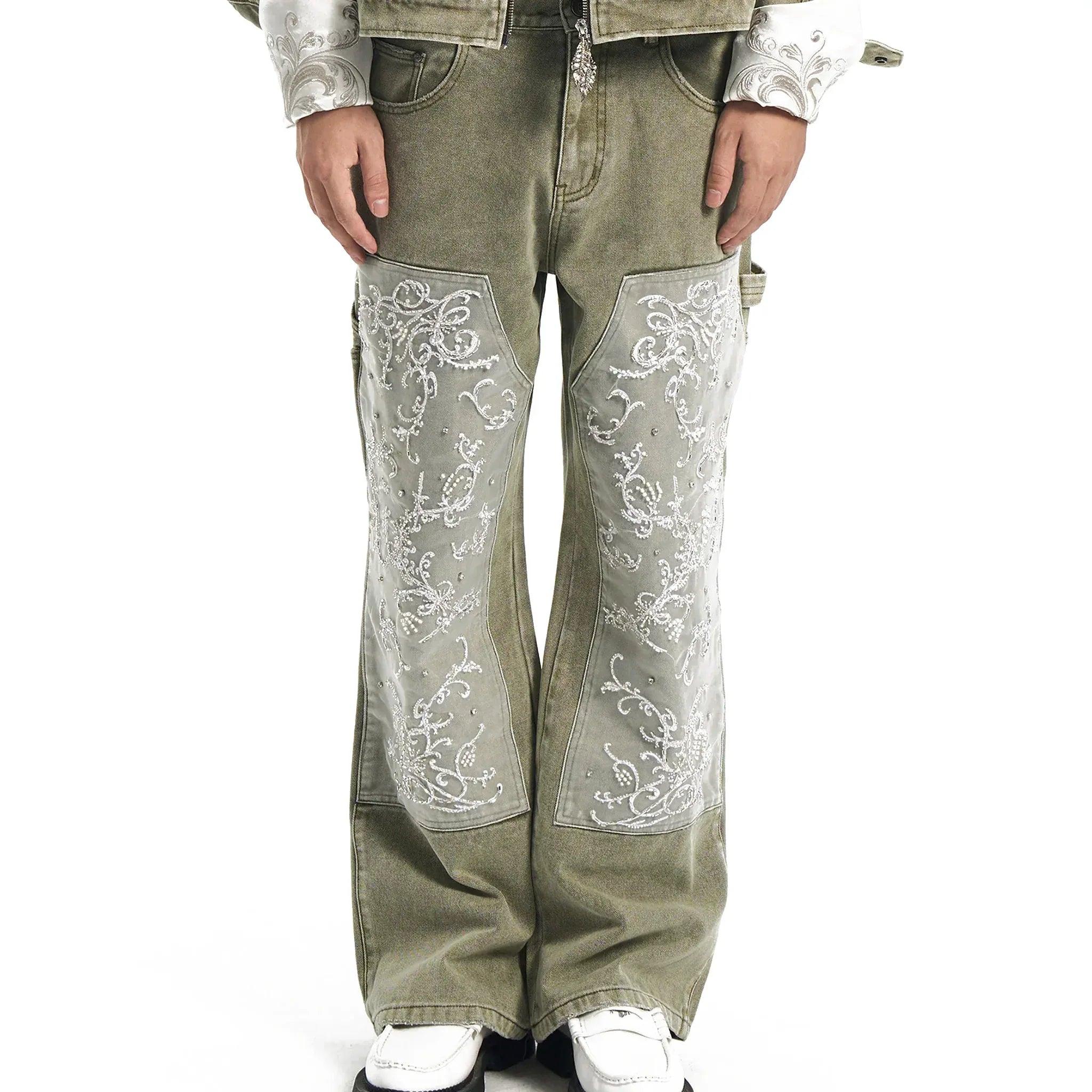Beaded Carpenter Pants - BIRTH OF ROYAL CHILD - VENTURER