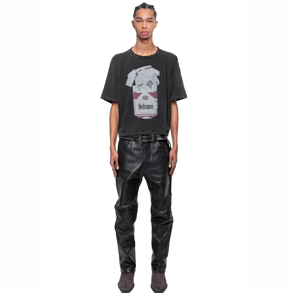 Antisocial Flavor Red Vintage Cropped T-Shirt