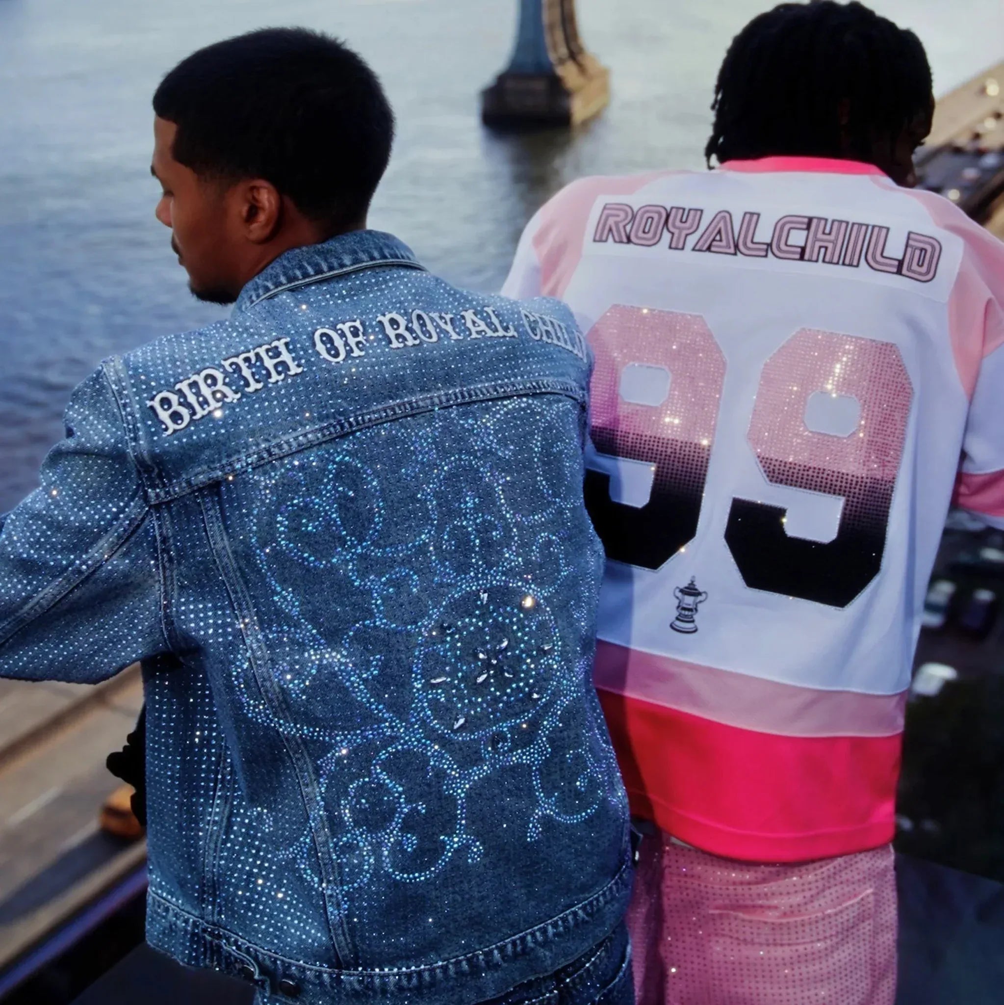 Double Lion Rhinestone Jersey - BIRTH OF ROYAL CHILD - VENTURER